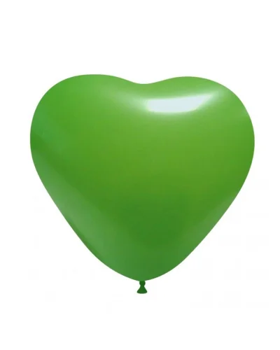 Palloncini cuore pastello in lattice 44cm biodegradabili Balloonia Verde
