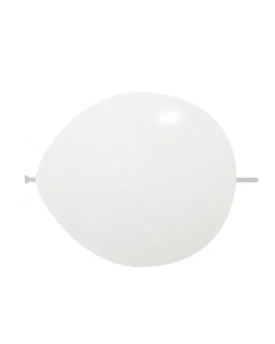 Palloncini Link Pastello 13cm in Lattice Biodegradabile | Bianco