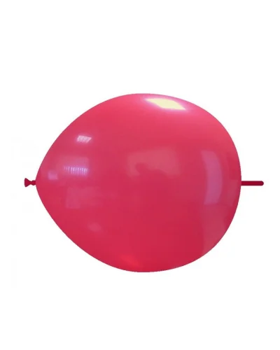 Palloncini Link Pastello 13cm in Lattice Biodegradabile | Rosso Scuro