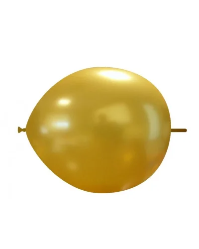 Palloncini Link Lattice 14 cm Metallici Biodegradabili Balloonia Oro
