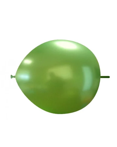 Palloncini Link Lattice 14 cm Metallici Biodegradabili Balloonia Verde Chiaro Metallizzato