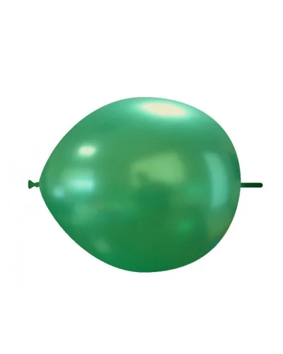 Palloncini Link Lattice 14 cm Metallici Biodegradabili Balloonia Verde Scuro Metallizzato