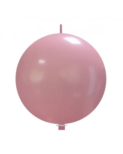 Pallone gigante 80 cm Pastello in lattice resistente | Rosa
