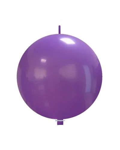 Pallone gigante 80 cm Pastello in lattice resistente | Viola