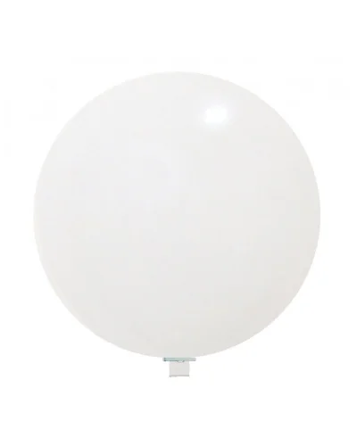 Pallone gigante latex 110 cm Balloon World, gonfiabile aria/elio Bianco