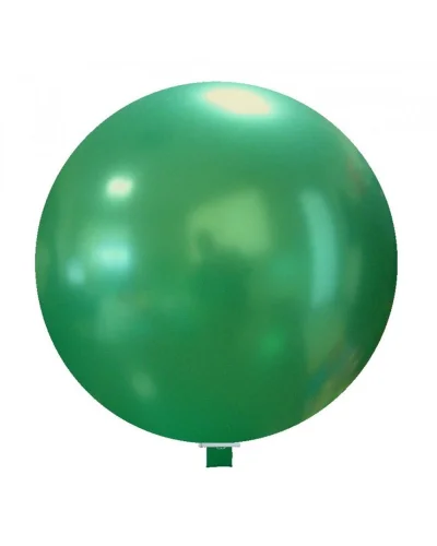 Pallone rotondo 60 cm metallizzato in lattice BallonX multicolor Verde Scuro Metallizzato