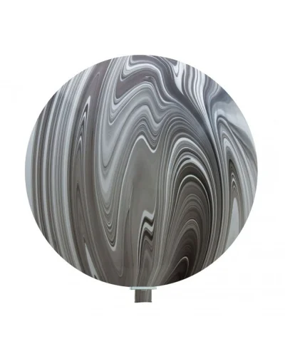 Pallone gigante Superagate 76 cm in lattice, 4 colori marmorizzati Bianco e Nero