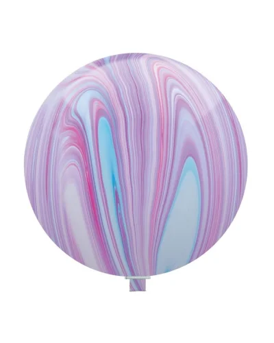 Pallone gigante Superagate 76 cm in lattice, 4 colori marmorizzati Fashion