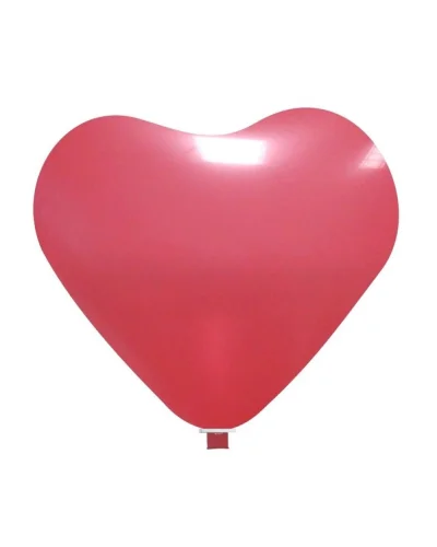 Pallone gigante a cuore rosso 140 cm in lattice Balloonia Rosso Chiaro