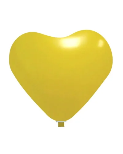 Pallone gigante a cuore rosso 140 cm in lattice Balloonia Giallo