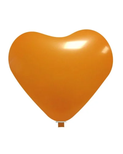 Pallone gigante cuore rosso 65cm in lattice per feste - BalloonUp Arancio