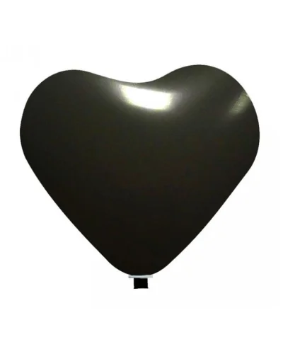 Pallone gigante cuore rosso 65cm in lattice per feste - BalloonUp Nero