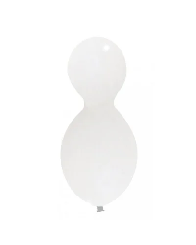 Pallone gigante in lattice 70cm Pupazzo - resistente e leggero Bianco
