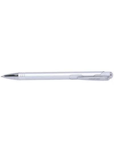 Penna Helmor Antonio Miró, alluminio, dettagli argento 14cm Argento