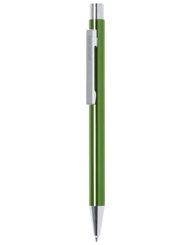 Penna a Sfera Antonio Miró in Alluminio Colorato, Inchiostro Blu Verde