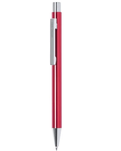 Penna a Sfera Antonio Miró in Alluminio Colorato, Inchiostro Blu Rosso