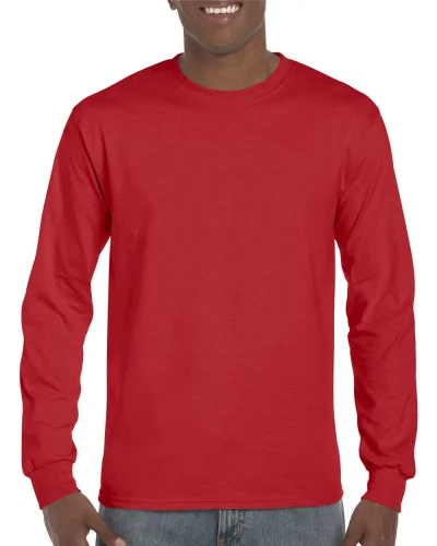 T-shirt Hammer manica lunga cotone no label Sport Sport Scarlet Red