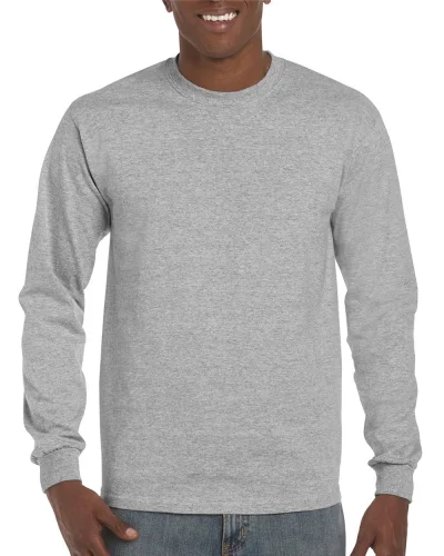 T-shirt Hammer manica lunga cotone no label Sport Sport Grey