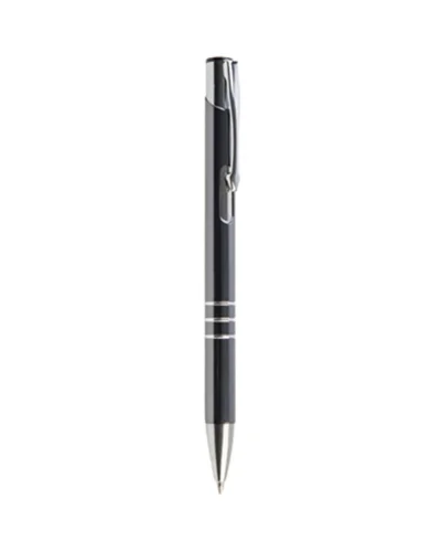 Penna a sfera Chrome alluminio, meccanismo a scatto Unika Grigio