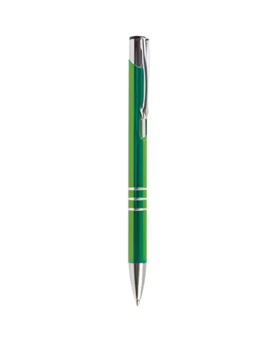 Penna a sfera Chrome alluminio, meccanismo a scatto Unika Verde