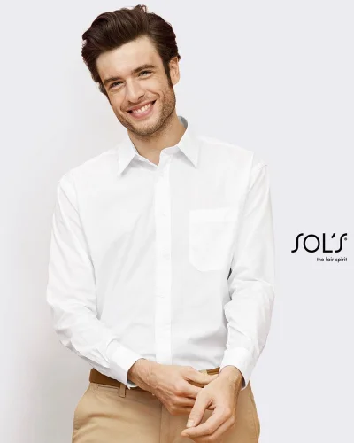 Camicia Baltimore Classic Fit, poliestere cotone 105g