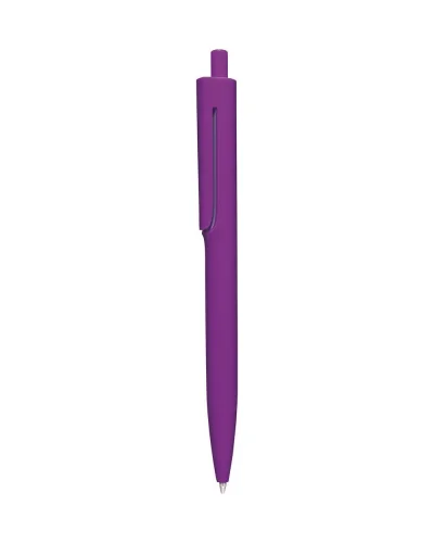 Penna a sfera colori fluo, plastica, refill nero 14,3cm Viola