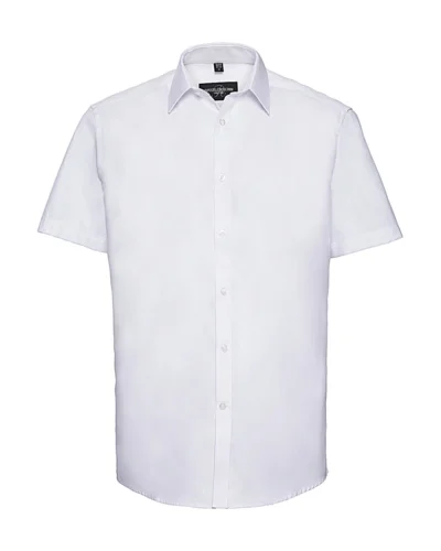 Camicia uomo Herringbone bianca Tailored Fit 84% cotone Bianco