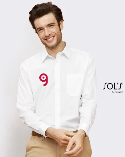 Camicia Baltimore Classic Fit, poliestere cotone 105g