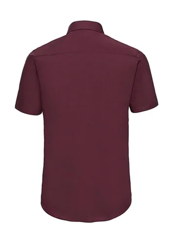 Camicia attillata uomo cotone stretch 140g  maniche corte