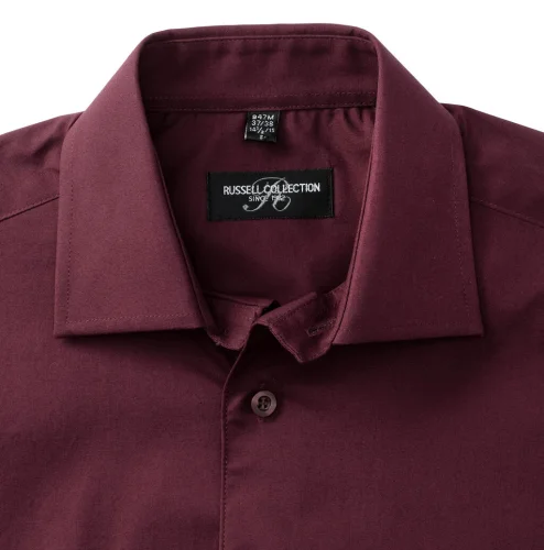 Camicia attillata uomo cotone stretch 140g  maniche corte