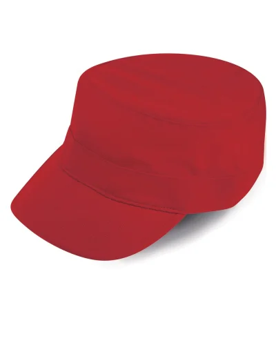 Mission Cap : Cappellino 100% Cotone Unisex, Taglia Unica Red
