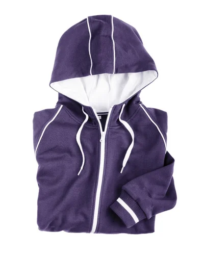 Felpa Enjoy full zip con cappuccio, personalizzabile