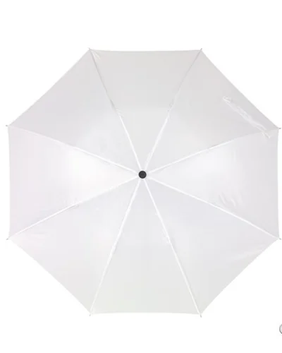 Ombrello tascabile REGULAR manico plastica, leggero Bianco