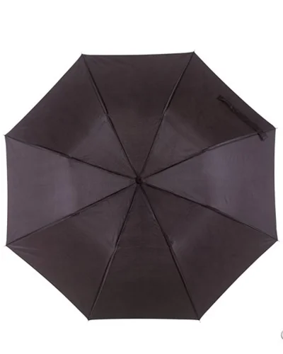 Ombrello tascabile REGULAR manico plastica, leggero Nero