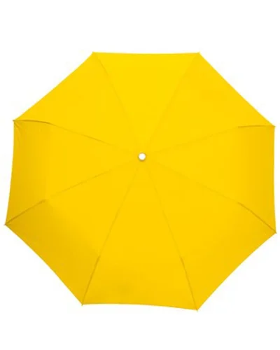 Ombrello TWIST tascabile leggero 222g, manico appendino nero Giallo