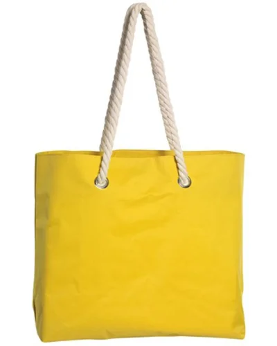 Borsa multiuso CAPRI mare, richiudibile, manici in corda Giallo