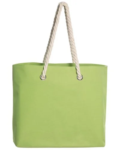 Borsa multiuso CAPRI mare, richiudibile, manici in corda Verde Chiaro