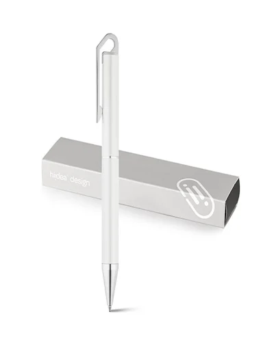 HOOK Penna a sfera bronzo lucido, meccanismo rotazione, blu