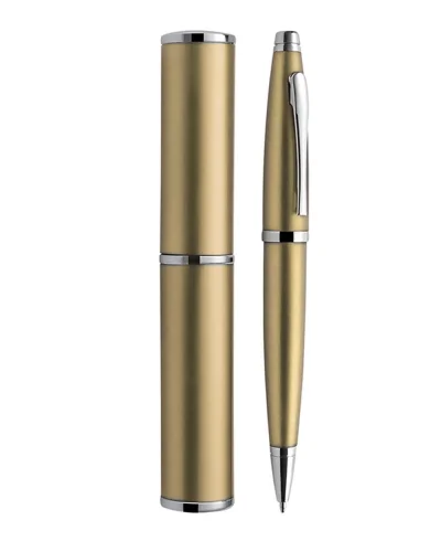 Penna a sfera Alexia in alluminio nero, lacca metallizzata 53g