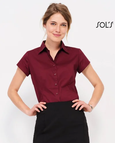 Excess Camicia Donna Stretch Slim Colletto Unico