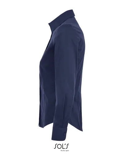 EDEN Camicia Donna Stretch Cotone Casual Fit, Colletto Unico