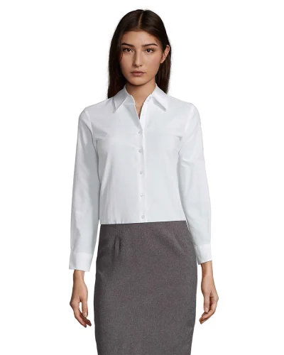 Camicia donna Oxford Embassy, classica 70% cotone 130g/m2 Bianco