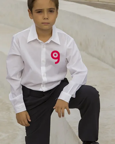 Camicia Mayoral Bambino Azzurra in Cotone con Bottoni Eleganti