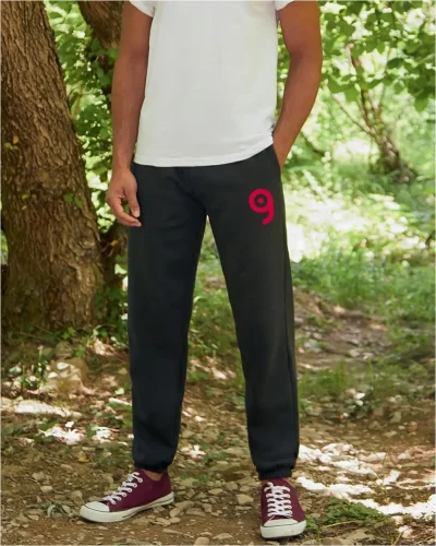 Pantaloni tuta uomo , orli elasticizzati, cotone 70%