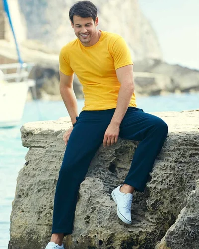 Pantaloni tuta leggeri, tessuto French Terry