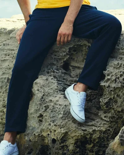 Pantaloni tuta leggeri, tessuto French Terry