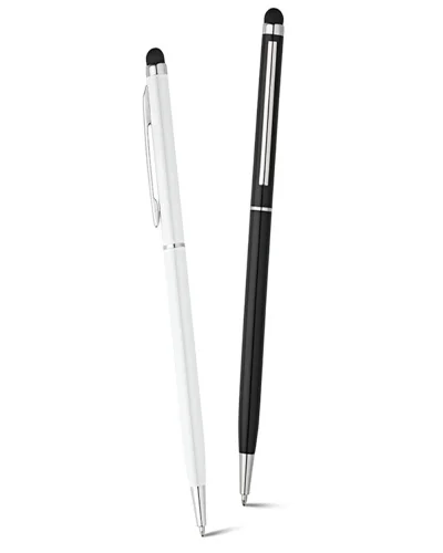 ZOE Penna a Sfera Alluminio con Punta Touch Ø0,8x13,5 cm Argento