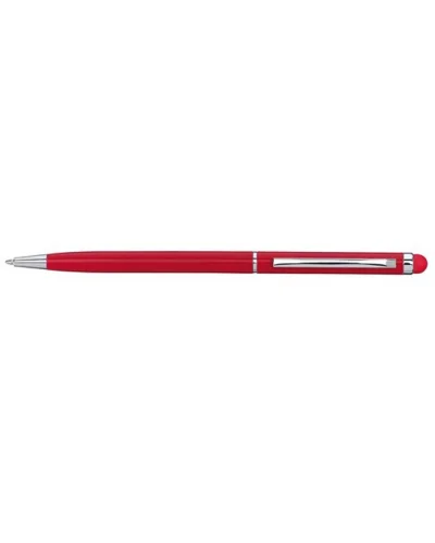 Penna a Sfera Alluminio Smart Touch Colori, Punta Touchscreen Rosso