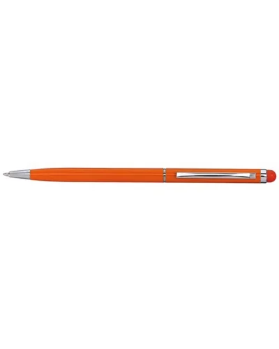 Penna a Sfera Alluminio Smart Touch Colori, Punta Touchscreen Arancio