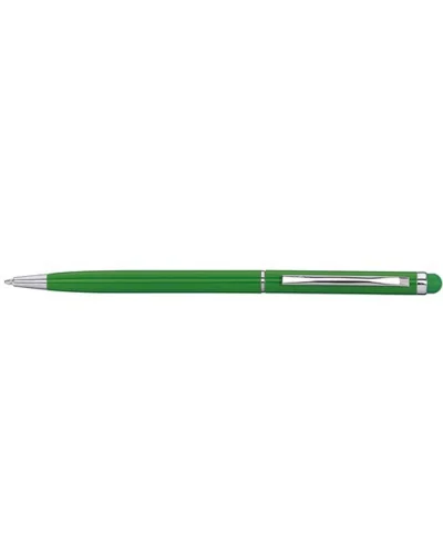 Penna a Sfera Alluminio Smart Touch Colori, Punta Touchscreen Verde